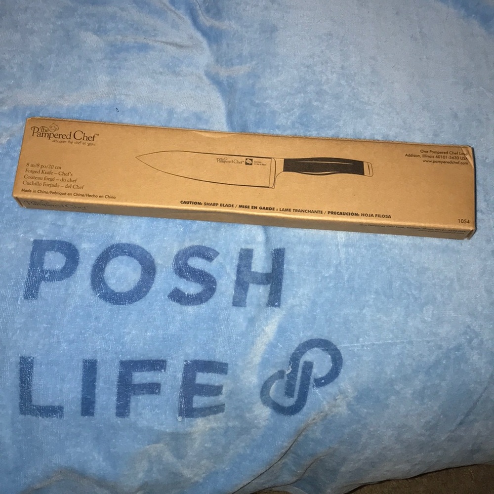 The Pampered chef 8 in forged knife 🔪 chefs New - Picture 1 of 1